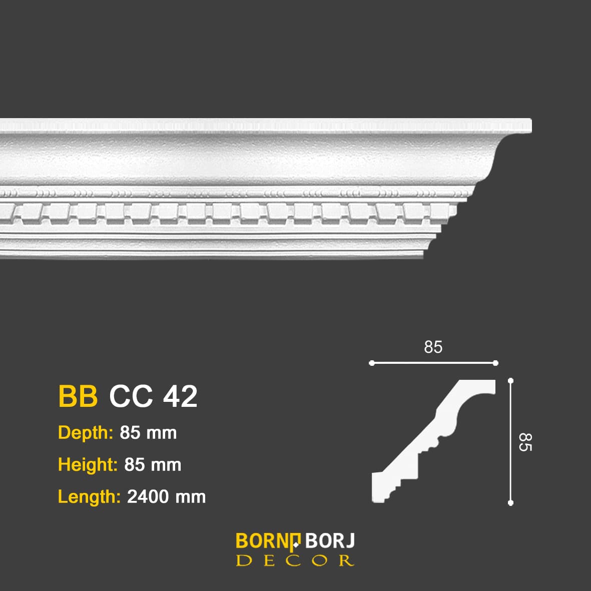 ابزار گلویی طرح دار پلی یورتان, قیمت ابزاردندان موشی, BB-CC 42 ابزار گلویی دندان موشی, dentil molding interior, dentil trim moulding, dentil crown molding